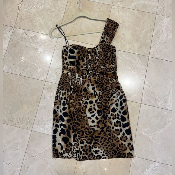 nanette lepore mini cheetah dress - Picture 1 of 6